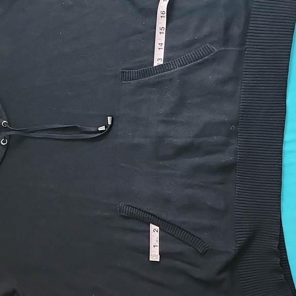 Jones New York Signature Cowel Neck Black Sweater - Picture 9 of 14